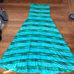 Gap stripe tube top dress/maxi skirt
